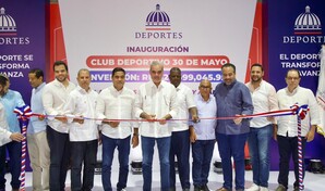 Abinader entrega techado del Club Deportivo 30 de Mayo con inversi&oacute;n de RD$28 millones