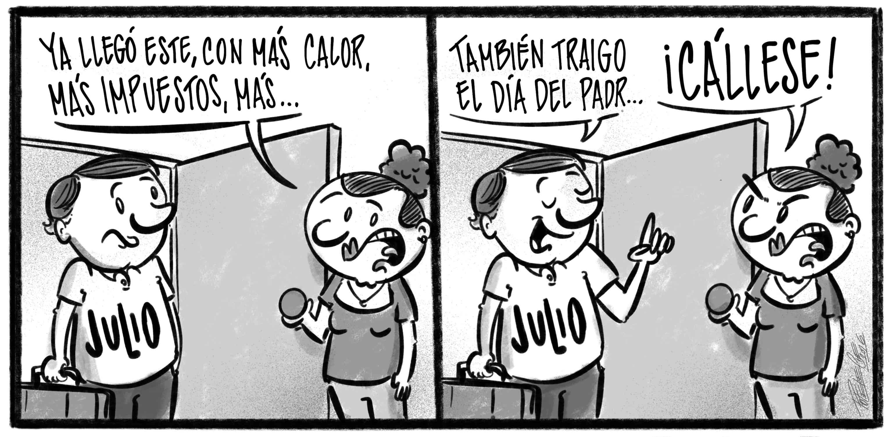 Caricatura de Noticiero Poteleche 01 julio 2026