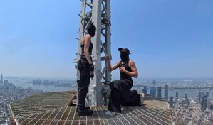 Arrestan a pareja que escal&oacute; el Empire State Building para una propuesta de matrimonio