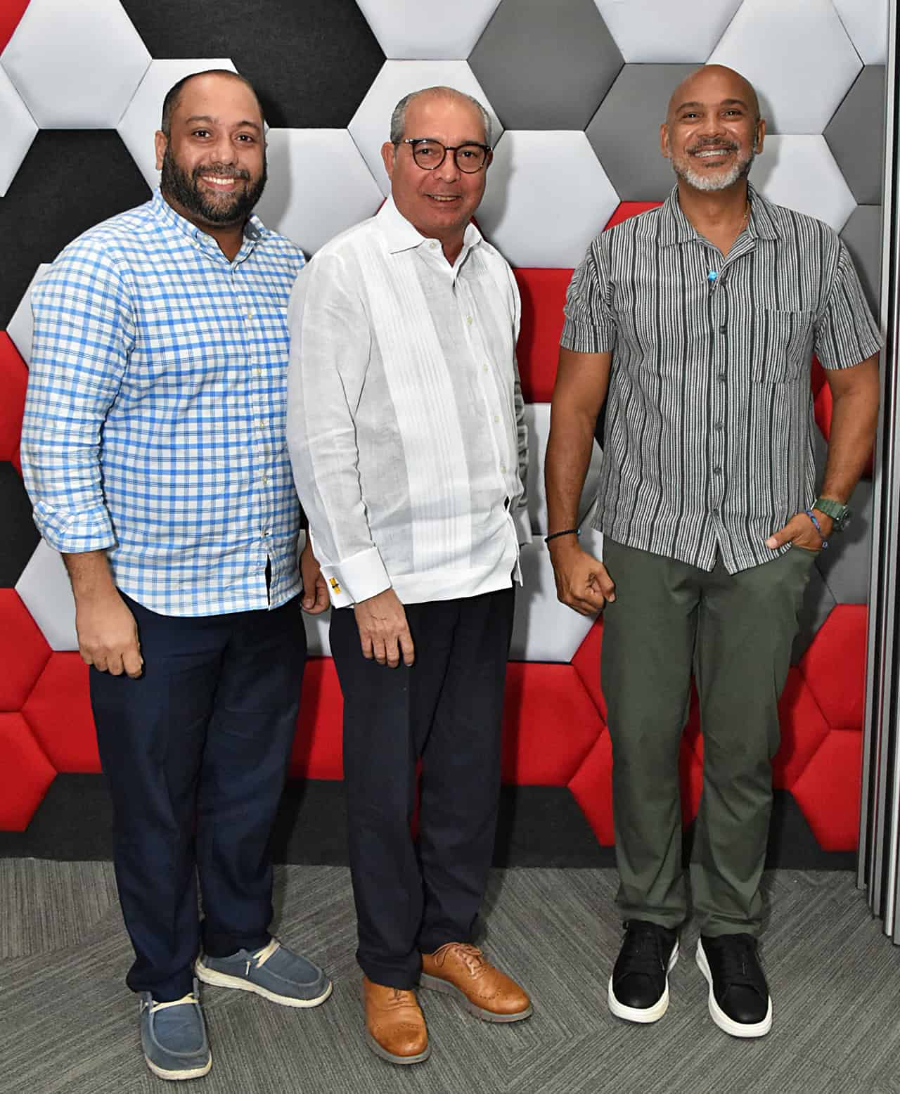 Orlando Jerez, Henry Coradín y Salvador Batista.