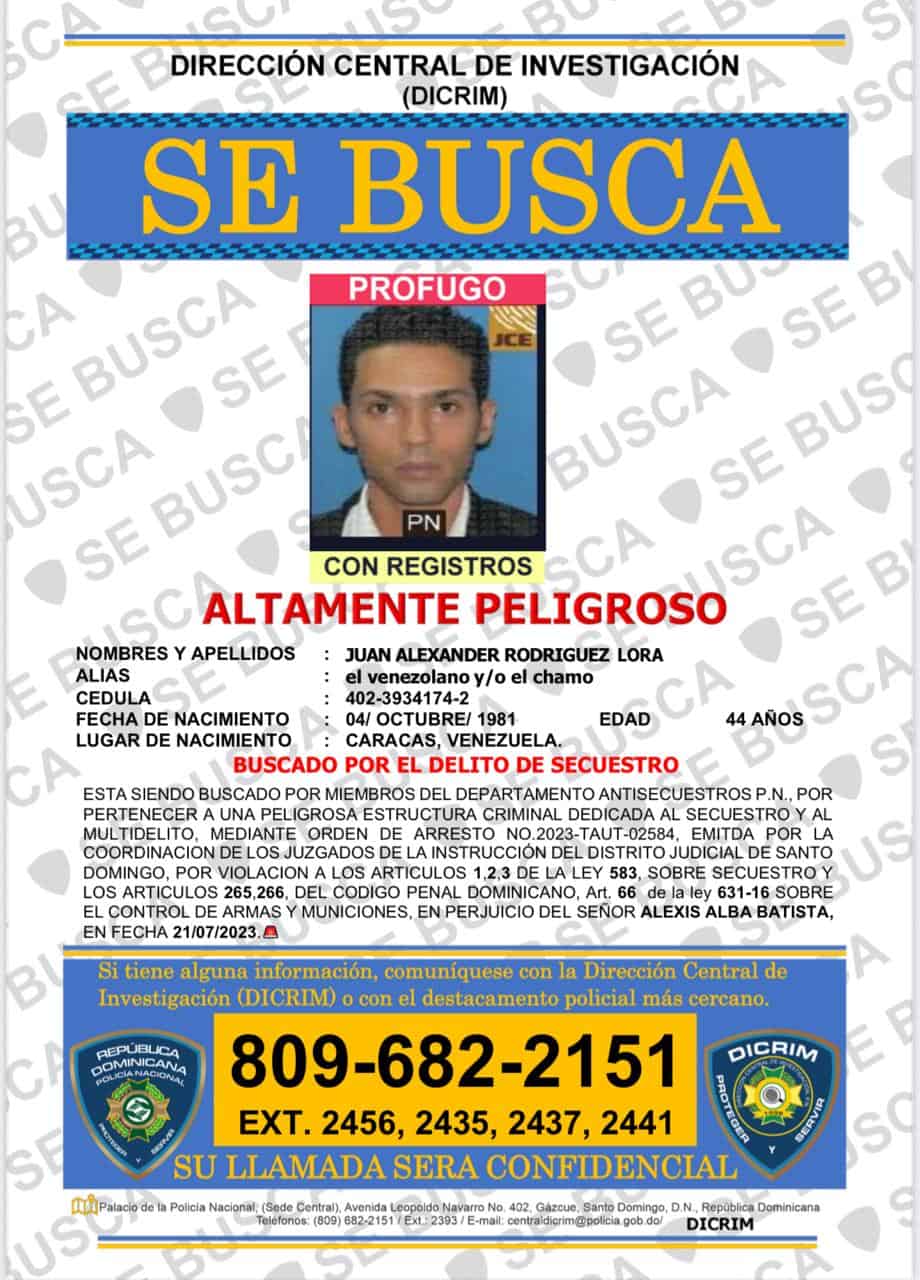 Acusado de secuestro. 