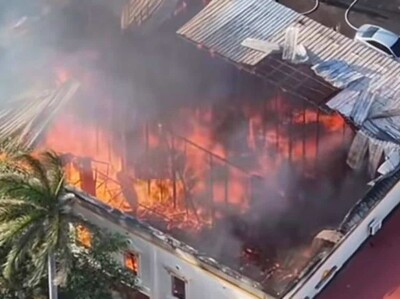 Incendio destruye la histórica logia de Puerto Plata