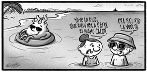 Caricatura de Noticiero Poteleche 4 julio 2026