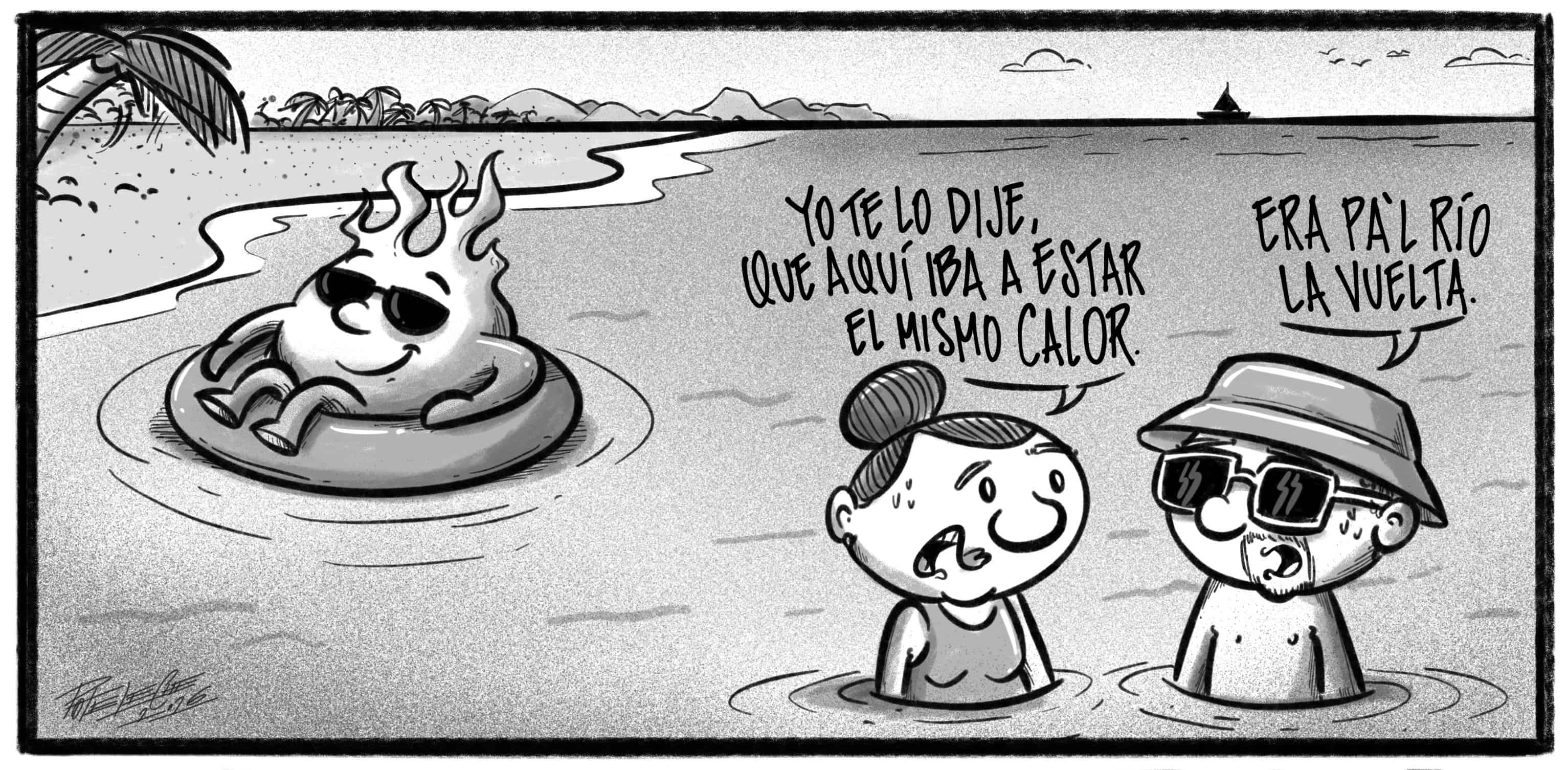 Caricatura de Noticiero Poteleche 4 julio 2026