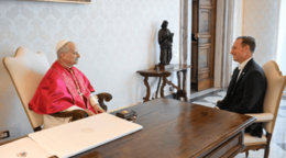 El papa celebr&oacute; el 4 de julio en la residencia del embajador de EE.UU. ante la Santa Sede