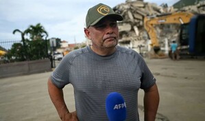 Exgrandeliga busca a su hija y esposa en un hotel devastado por sismos en Venezuela
