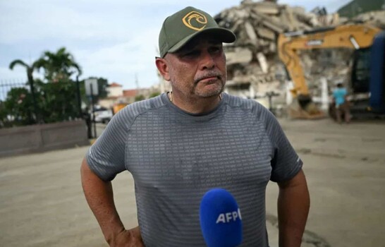 Exgrandeliga busca a su hija y esposa en un hotel devastado por sismos en Venezuela