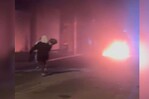 Queman neum&aacute;ticos en Herrera para exigir justicia por muerte de joven a manos de un polic&iacute;a
