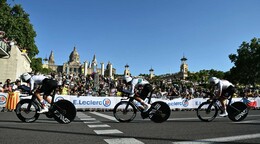 Un comienzo de Tour perfecto para Vingegaard y el Visma en Barcelona