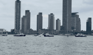 Aterrizaje forzoso de hidroavi&oacute;n en r&iacute;o de Nueva York deja dos heridos leves