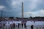 El principal evento del 4 de julio en Washington es evacuado por amenaza de tormenta El principal evento del 4 de julio en Washington es evacuado por amenaza de tormenta