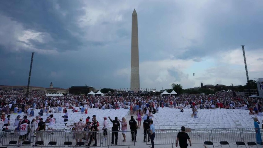 El principal evento del 4 de julio en Washington es evacuado por amenaza de tormenta El principal evento del 4 de julio en Washington es evacuado por amenaza de tormenta