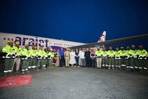 Regresan al pa&iacute;s los rescatistas dominicanos que participaron en misi&oacute;n humanitaria en Venezuela