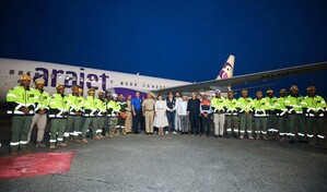 Regresan al pa&iacute;s los rescatistas dominicanos que participaron en misi&oacute;n humanitaria en Venezuela