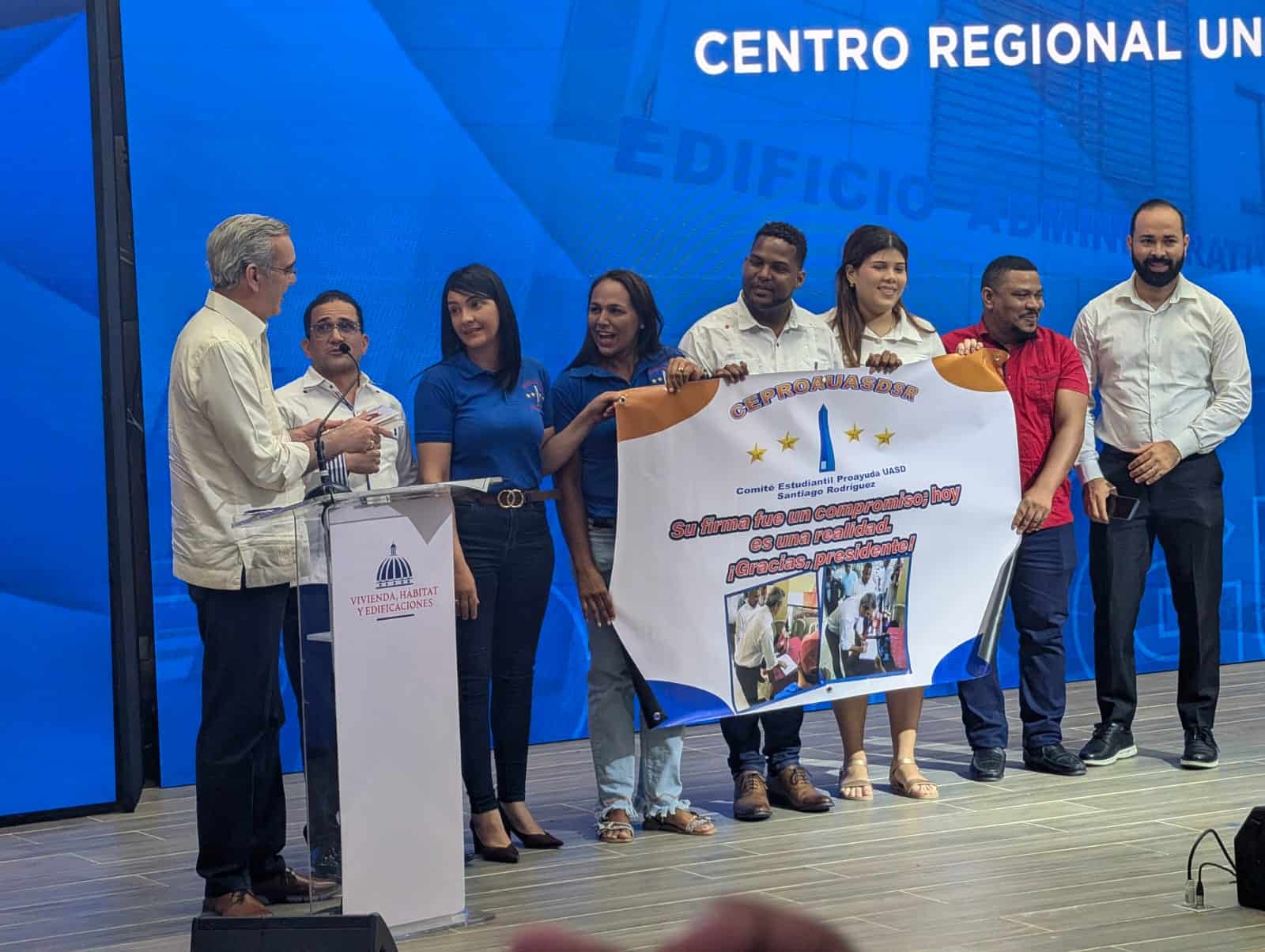 El presidente Luis Abinader inaugur&oacute; este domingo 5 de julio la ciudad universitaria en Santiago Rodr&iacute;guez.
