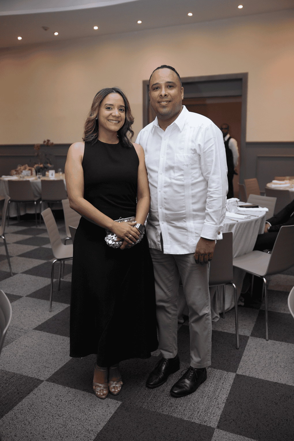 Mercilina Reyes y Engels Román.
