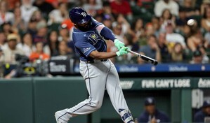 Junior Caminero volvi&oacute; a hacerlo: su jonr&oacute;n 34 encendi&oacute; la remontada de Tampa Bay