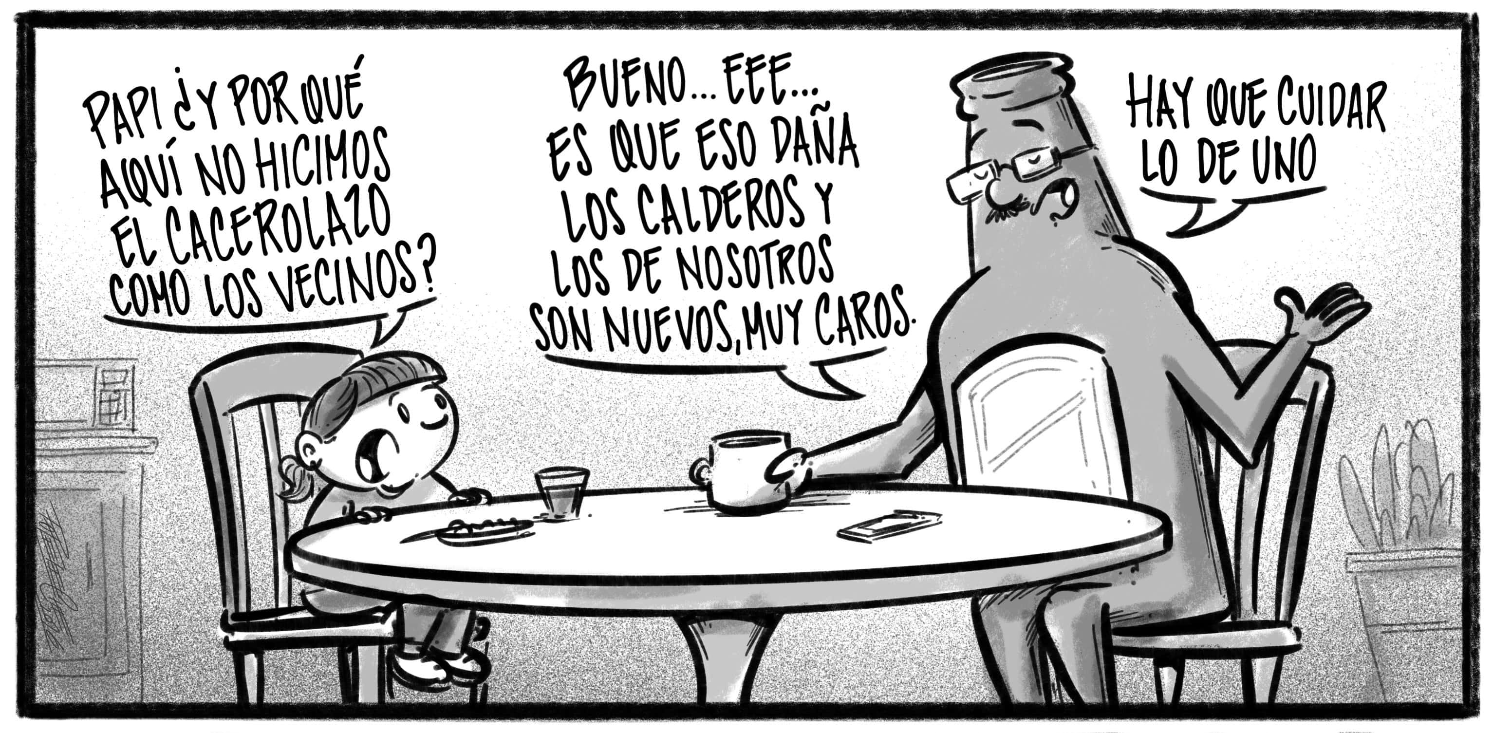 Caricatura de Noticiero Poteleche 8 julio 2026
