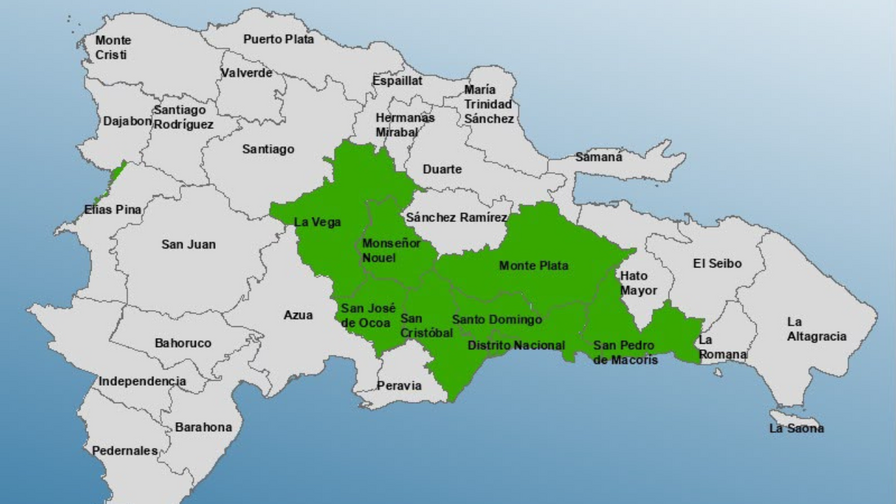 El COE coloca al Gran Santo Domingo y otras seis provincias en alerta verde por efectos de vaguada El COE coloca al Gran Santo Domingo y otras seis provincias en alerta verde por efectos de vaguada