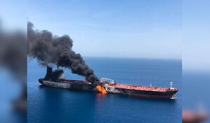Proyectil impacta buque petrolero en el estrecho de Ormuz