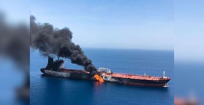 Proyectil impacta buque petrolero en el estrecho de Ormuz