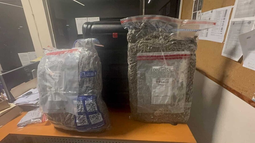 Dejan abandonada en el AILA una maleta cargada con casi 29 libras de marihuana