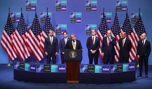 Trump modera su furia y juega la carta de la unidad con aliados de la OTAN