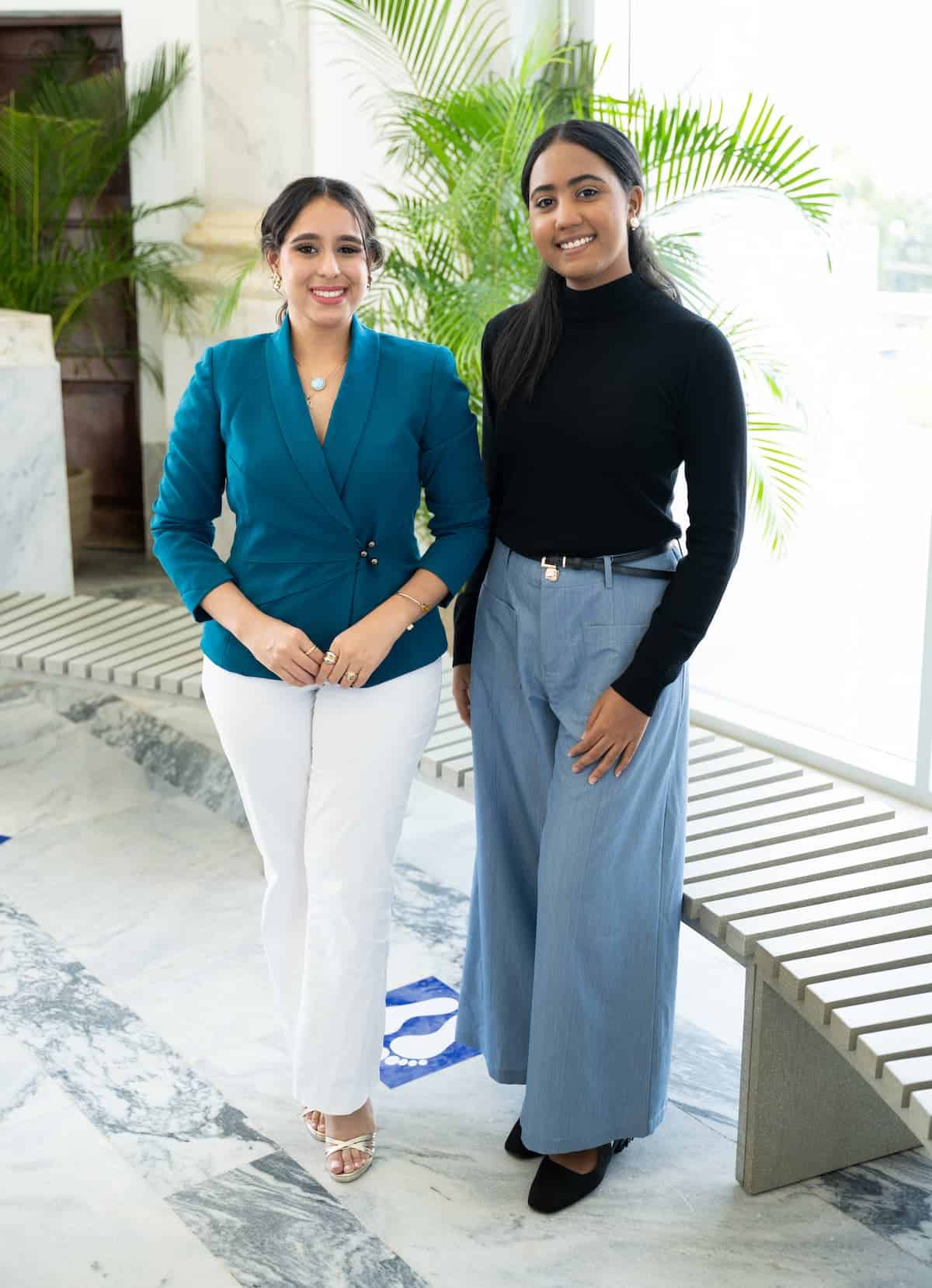 Nicole Rodríguez Lugo y Camila Liriano.