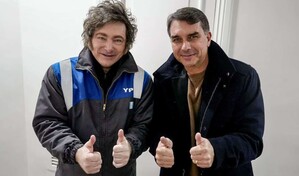 Milei viajar&aacute; a Brasil para respaldar a Fl&aacute;vio Bolsonaro en las elecciones presidenciales