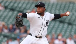 Framber Valdez brilla en la lomita en noche hist&oacute;rica para Detroit