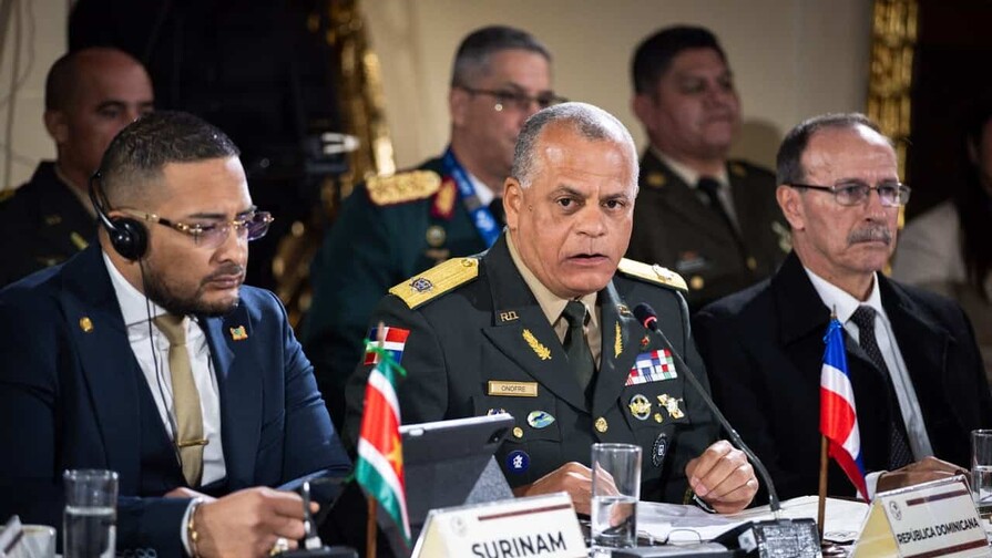 El ministro de Defensa destaca cooperaci&oacute;n de RD para enfrentar desaf&iacute;os de seguridad en la regi&oacute;n