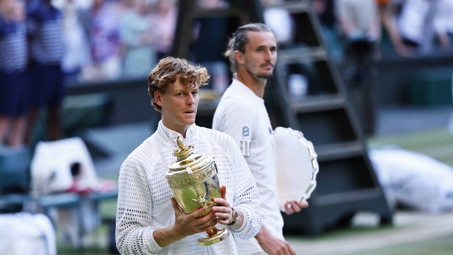Sinner revalida el t&iacute;tulo de Wimbledon tras remontar a Zverev