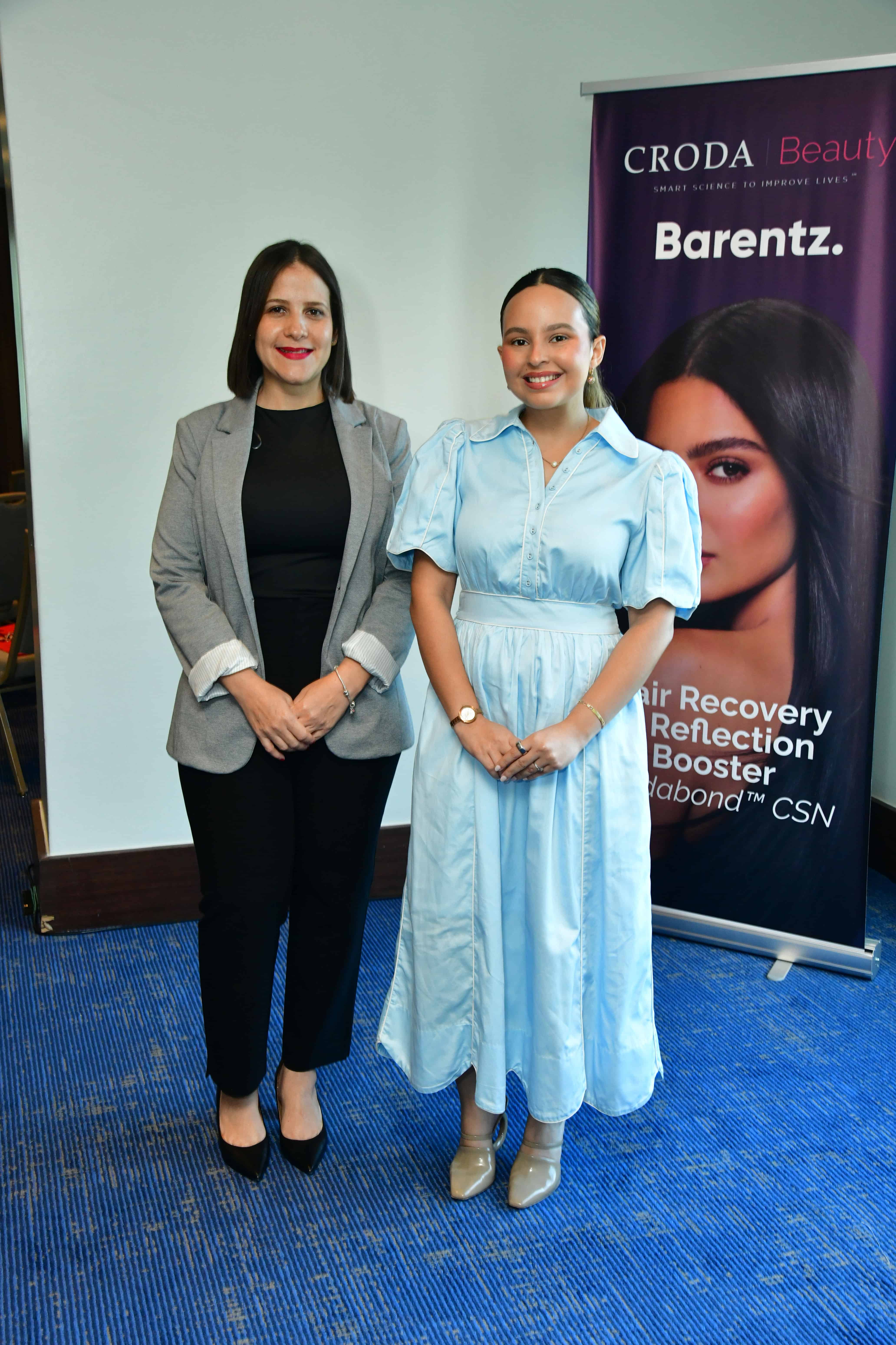 Griselda Ot&aacute;&ntilde;ez y Nicole Almonte.