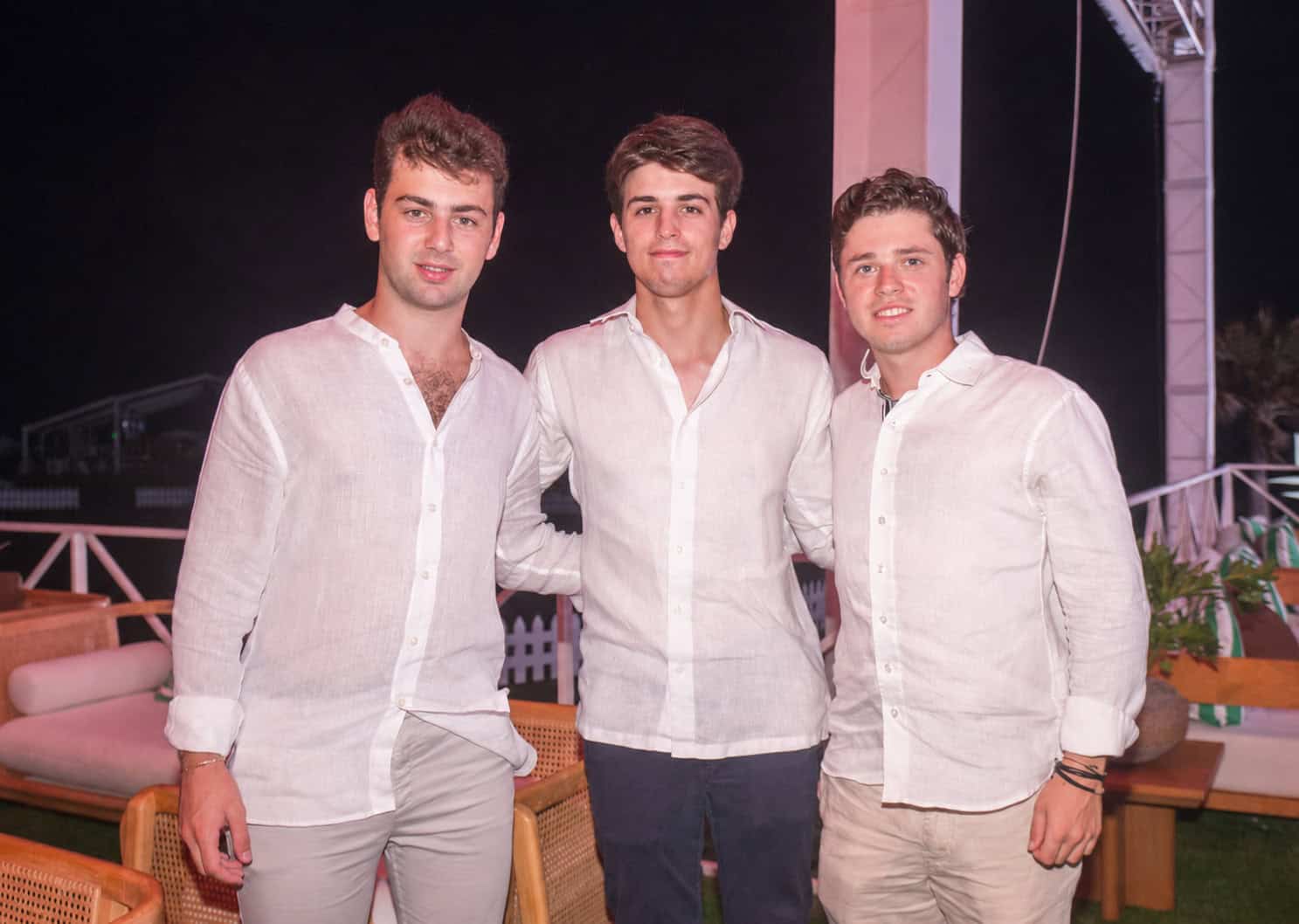 Harry Btesh, Javier de Parada Rainieri y Stanley Motta.