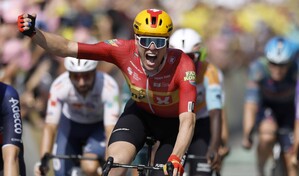 El noruego Waerenskjold gana la &uacute;ndecima etapa del Tour de Francia y rompe una marca de velocidad