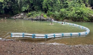 La Cuaba recibe infraestructura para evitar que los residuos lleguen al r&iacute;o Hig&uuml;ero