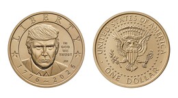 EE. UU. presenta el dise&ntilde;o de la moneda conmemorativa con el rostro de Trump