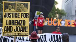 Protestan en Nueva York por Lorenzo, Joan y todas las v&iacute;ctimas del ICE