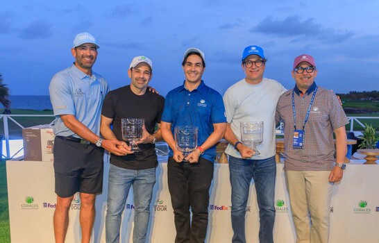 Daniel Santana, Elija Pichardo y Adolfo M&eacute;ndez salen airosos del Pro-Am de Corales