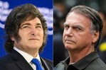 Corte suprema de Brasil prohíbe visita de Milei a Bolsonaro en prisión domiciliaria