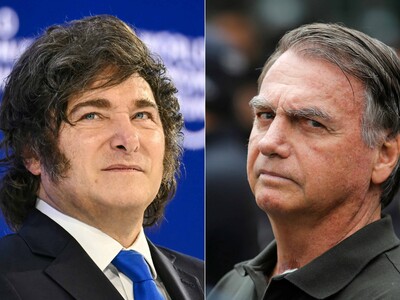 Corte prohíbe visita de Milei a Bolsonaro en prisión domiciliaria