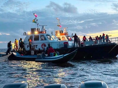 Positivo a marihuana dos tripulantes del ferry de Guyana