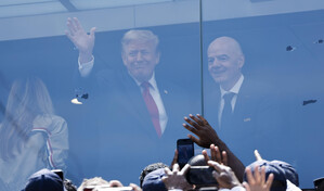 Trump llega a la final del Mundial de f&uacute;tbol: Es dif&iacute;cil apostar contra Messi