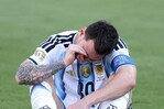 Messi y su imagen del llanto de la derrota Messi y su imagen del llanto de la derrota
