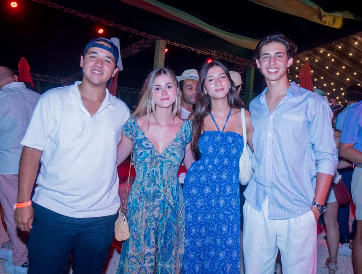 Diego Touriñan, Ámbar Prats, Gema Prats y Marcelo Meneses.