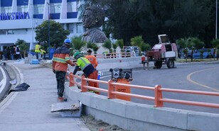 A horas de su inauguraci&oacute;n, aceleran trabajos finales en el t&uacute;nel de la Plaza de la Bandera
