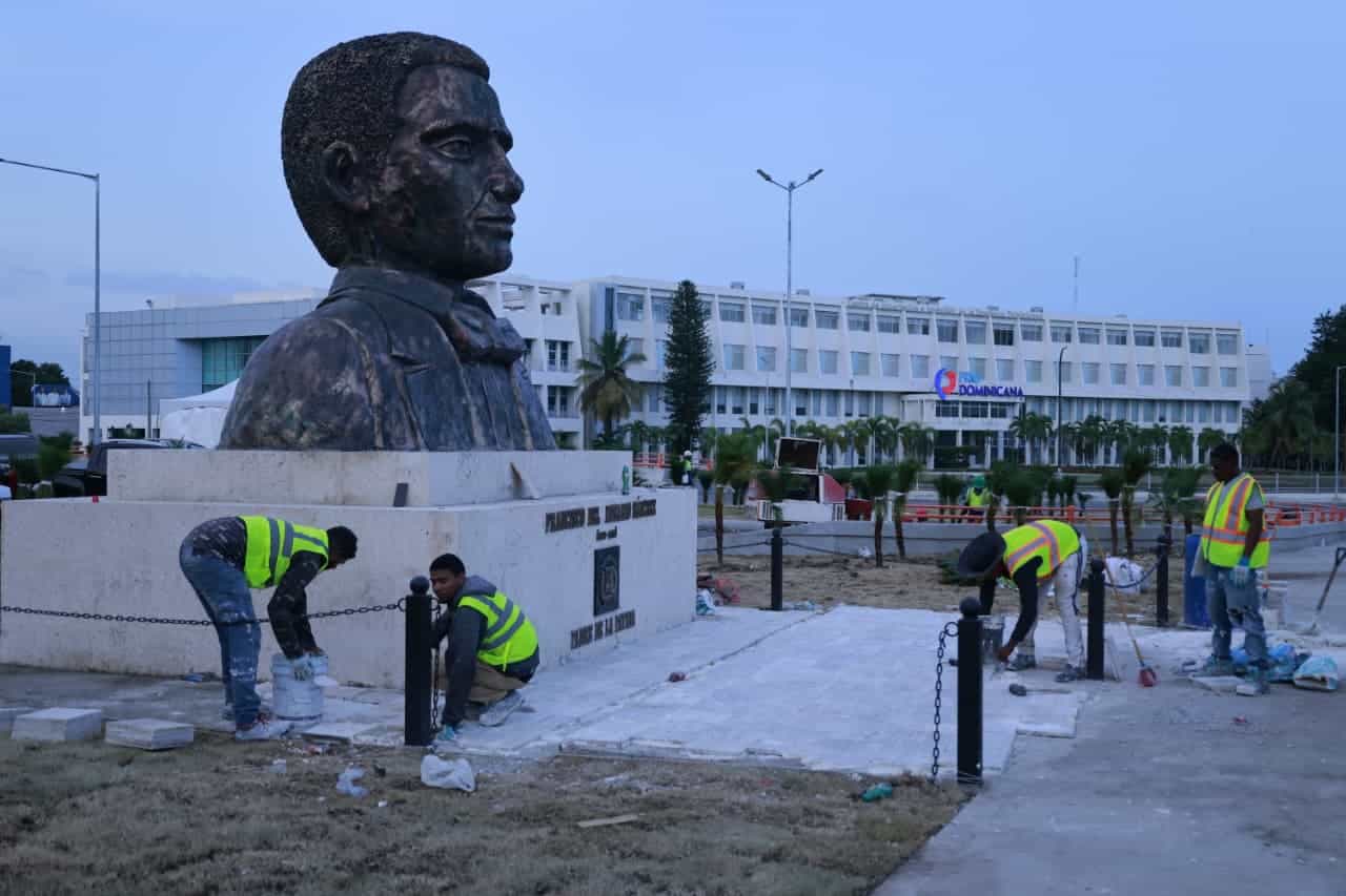 Trabajos del túnel en la Plaza de la Bandera