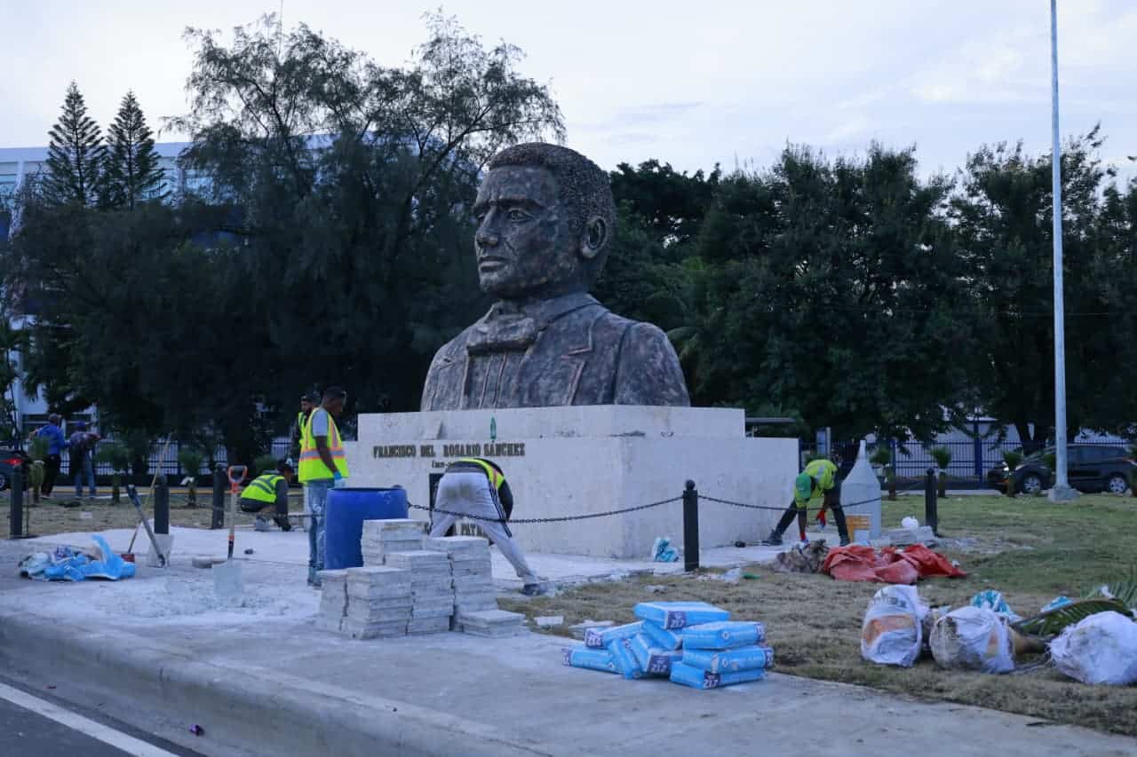 Trabajos del túnel en la Plaza de la Bandera