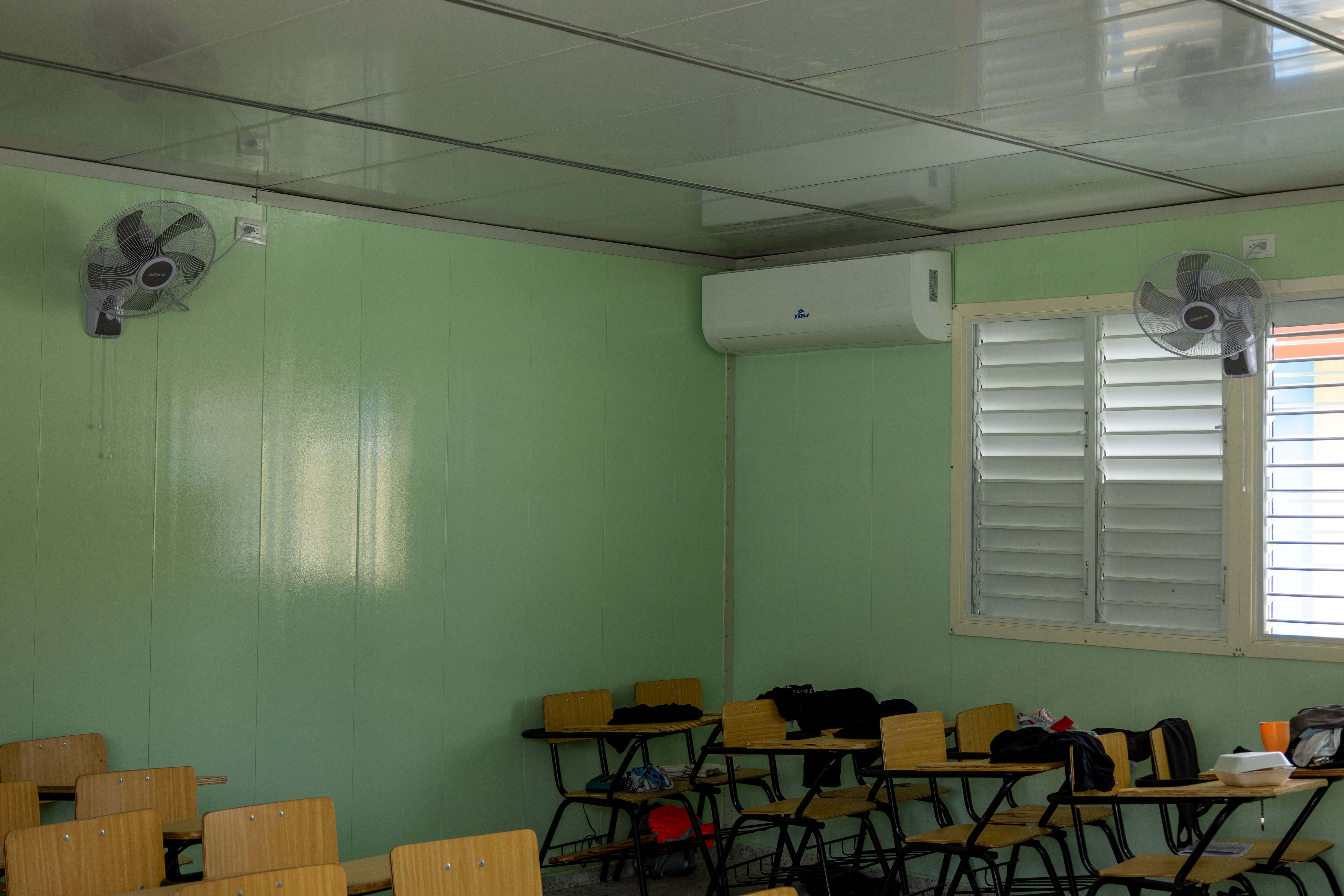 Aulas modulares con climatización.