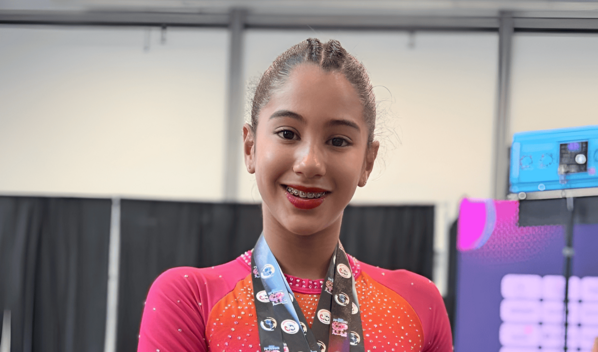 Gimnasta dominicana de 11 a&ntilde;os conquista cinco medallas en Copa Panamericana de Clubes USAG 2026
